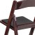 Flash Furniture LE-L-1-MAH-GG Hercules 800 lb. Capacity Lightweight Red Mahogany Resin Folding Chair addl-7