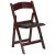 Flash Furniture 2-LE-L-1-MAH-GG Hercules 800 lb. Capacity Lightweight Red Mahogany Resin Folding Chair, 2 Pack addl-9