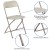Flash Furniture LE-L-3-BEIGE-GG Hercules 650 lb. Capacity Lightweight beige Plastic Folding Chair addl-11