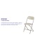 Flash Furniture 2-LE-L-3-BEIGE-GG Hercules 650 lb. Capacity Lightweight Beige Plastic Folding Chair, 2 Pack  addl-4