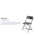 Flash Furniture 2-LE-L-3-BK-GG Hercules 650 lb. Capacity Lightweight Black Plastic Folding Chair, 2 Pack  addl-4