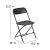 Flash Furniture 2-LE-L-3-BK-GG Hercules 650 lb. Capacity Lightweight Black Plastic Folding Chair, 2 Pack  addl-6