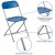 Flash Furniture 2-LE-L-3-BLUE-GG Hercules 650 lb. Capacity Lightweight Blue Plastic Folding Chair, 2 Pack  addl-11