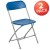 Flash Furniture 2-LE-L-3-BLUE-GG Hercules 650 lb. Capacity Lightweight Blue Plastic Folding Chair, 2 Pack  addl-2