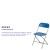 Flash Furniture 2-LE-L-3-BLUE-GG Hercules 650 lb. Capacity Lightweight Blue Plastic Folding Chair, 2 Pack  addl-4