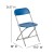 Flash Furniture 2-LE-L-3-BLUE-GG Hercules 650 lb. Capacity Lightweight Blue Plastic Folding Chair, 2 Pack  addl-6