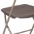 Flash Furniture 2-LE-L-3-BROWN-GG Hercules 650 lb. Capacity Lightweight Brown Plastic Folding Chair, 2 Pack  addl-12