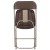 Flash Furniture 2-LE-L-3-BROWN-GG Hercules 650 lb. Capacity Lightweight Brown Plastic Folding Chair, 2 Pack  addl-15