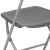 Flash Furniture 2-LE-L-3-GREY-GG Hercules 650 lb. Capacity Lightweight Gray Plastic Folding Chair, 2 Pack  addl-13