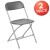 Flash Furniture LE-L-3-GREY-GG Hercules 650 lb. Capacity Lightweight Gray Plastic Folding Chair addl-2