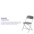 Flash Furniture 2-LE-L-3-GREY-GG Hercules 650 lb. Capacity Lightweight Gray Plastic Folding Chair, 2 Pack  addl-4