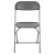 Flash Furniture 2-LE-L-3-GREY-GG Hercules 650 lb. Capacity Lightweight Gray Plastic Folding Chair, 2 Pack  addl-5