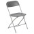 Flash Furniture 2-LE-L-3-GREY-GG Hercules 650 lb. Capacity Lightweight Gray Plastic Folding Chair, 2 Pack  addl-9