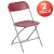 Flash Furniture 2-LE-L-3-RED-GG Hercules 650 lb. Capacity Lightweight Red Plastic Folding Chair, 2 Pack  addl-2
