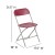 Flash Furniture 2-LE-L-3-RED-GG Hercules 650 lb. Capacity Lightweight Red Plastic Folding Chair, 2 Pack  addl-6