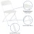 Flash Furniture LE-L-3-WHITE-GG Hercules 650 lb. Capacity Lightweight White Plastic Folding Chair addl-11
