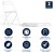 Flash Furniture LE-L-3-WHITE-GG Hercules 650 lb. Capacity Lightweight White Plastic Folding Chair addl-16