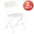 Flash Furniture 2-LE-L-3-WHITE-GG Hercules 650 lb. Capacity Lightweight White Plastic Folding Chair, 2 Pack  addl-2