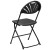 Flash Furniture 2-LE-L-4-BK-GG Hercules 650 lb. Capacity Black Plastic Fan Back Folding Chair, 2 Pack  addl-7