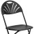 Flash Furniture 2-LE-L-4-BK-GG Hercules 650 lb. Capacity Black Plastic Fan Back Folding Chair, 2 Pack  addl-8