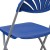 Flash Furniture 2-LE-L-4-BL-GG Hercules 650 lb. Capacity Blue Plastic Fan Back Folding Chair, 2 Pack addl-12