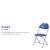 Flash Furniture 2-LE-L-4-BL-GG Hercules 650 lb. Capacity Blue Plastic Fan Back Folding Chair, 2 Pack addl-4