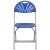Flash Furniture 2-LE-L-4-BL-GG Hercules 650 lb. Capacity Blue Plastic Fan Back Folding Chair, 2 Pack addl-5