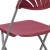 Flash Furniture 2-LE-L-4-BUR-GG Hercules 650 lb. Capacity Burgundy Plastic Fan Back Folding Chair, 2 Pack addl-12