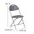 Flash Furniture LE-L-4-CH-GG Hercules 650 lb. Capacity Charcoal Plastic Fan Back Folding Chair addl-5