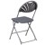 Flash Furniture 2-LE-L-4-CH-GG Hercules 650 lb. Capacity Charcoal Plastic Fan Back Folding Chair, 2 Pack addl-6
