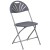 Flash Furniture LE-L-4-CH-GG Hercules 650 lb. Capacity Charcoal Plastic Fan Back Folding Chair addl-7