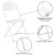 Flash Furniture 2-LE-L-4-WHITE-GG Hercules 650 lb. Capacity White Plastic Fan Back Folding Chair, 2 Pack addl-10