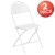 Flash Furniture LE-L-4-WHITE-GG Hercules 650 lb. Capacity White Plastic Fan Back Folding Chair addl-2