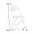 Flash Furniture 2-LE-L-4-WHITE-GG Hercules 650 lb. Capacity White Plastic Fan Back Folding Chair, 2 Pack addl-5