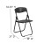 Flash Furniture 2-RUT-I-BLACK-GG Hercules 500 lb. Capacity Heavy Duty Black Plastic Folding Chair, 2 Pack  addl-5