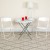 Flash Furniture RUT-I-WHITE-GG Hercules 500 lb. Capacity Heavy Duty White Plastic Folding Chair addl-1