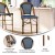 Flash Furniture 2-SDA-AD642001-BS-NVYWH-NAT-GG Indoor/Outdoor Black/White PE Rattan French Bistro Bar Stool, Natural Frame, 2/Set addl-4
