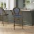 Flash Furniture 2-SDA-AD642001-CS-NVYWH-NAT-GG Indoor/Outdoor Navy/White PE Rattan French Bistro Counter Height Stool, Natural Frame, 2/Set addl-6