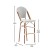Flash Furniture 2-SDA-AD642001-F-BS-WHGY-NAT-GG Indoor/Outdoor Stackable Gray/White PE Rattan French Bistro Bar Stool, Natural Frame, 2/Set addl-5