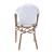 Flash Furniture 2-SDA-AD642001-F-WHGY-NAT-GG Indoor/OutdoorWhite/Gray PE Rattan French Bistro Stacking Chair with Natural Frame, 2/Set addl-8