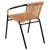 Flash Furniture 2-TLH-037-BGE-GG Lila Beige Rattan Indoor/Outdoor Restaurant Stack Chair, Set of 2 addl-7