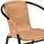 Flash Furniture 2-TLH-037-BGE-GG Lila Beige Rattan Indoor/Outdoor Restaurant Stack Chair, Set of 2 addl-8
