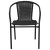 Flash Furniture 2-TLH-037-BK-GG Lila Black Rattan Indoor/Outdoor Restaurant Stack Chair, Set of 2 addl-11