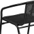 Flash Furniture 2-TLH-037-BK-GG Lila Black Rattan Indoor/Outdoor Restaurant Stack Chair, Set of 2 addl-12