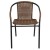 Flash Furniture 2-TLH-037-DK-BN-GG Lila Medium Brown Rattan Indoor/Outdoor Restaurant Stack Chair, Set of 2 addl-11