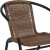 Flash Furniture 2-TLH-037-DK-BN-GG Lila Medium Brown Rattan Indoor/Outdoor Restaurant Stack Chair, Set of 2 addl-8