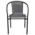 Flash Furniture 2-TLH-037-GY-GG Lila Gray Rattan Indoor/Outdoor Restaurant Stack Chair, Set of 2 addl-11