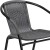 Flash Furniture 2-TLH-037-GY-GG Lila Gray Rattan Indoor/Outdoor Restaurant Stack Chair, Set of 2 addl-8