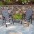 Flash Furniture 2-TLH-SC-044-B-GG Paladin Gray Outdoor Folding Patio Sling Chair with Black Frame, 2 Pack addl-1