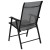Flash Furniture 2-TLH-SC-044-B-GG Paladin Gray Outdoor Folding Patio Sling Chair with Black Frame, 2 Pack addl-6